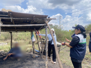 เทศบาลเมืองแจระแม ลงพื้นที่ตรวจสอบข้อร้องเรียน
