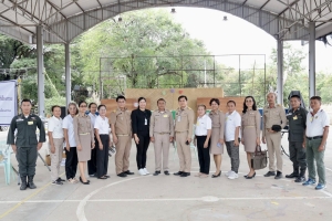 ลงพื้นที่ตรวจเยี่ยมหน่วยเลือกตั้งในเขตพื้นที่เทศบาลเมืองแจระแม จำนวน 18 หน่วยเลือกตั้ง