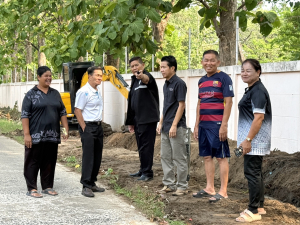 เทศบาลเมืองแจระแม ลงพื้นที่ปรับปรุงภูมิทัศน์ และดำเนินการแก้ไขปัญหาข้อร้องเรียน