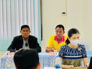 นายกเทศมนตรีเมืองแจระแม ร่วมประชุมเตรียมการรับเสด็จพระบาทสมเด็จพระเจ้าอยู่หัว และสมเด็จพระนางเจ้าฯ พระบรมราชินี ทรงปฏิบัติพระราชกรณี จังหวัดอำนาจเจริญ ในวันเสาร์ที่ 5 กรกฎาคม 2568